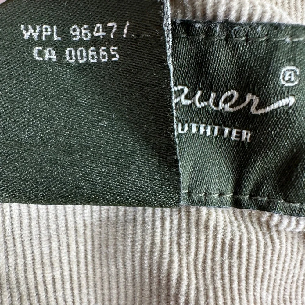 Eddie Bauer Jacket Mens L Tan‎ Canvas Full Zip Corduroy Lined Workwear Outdoor